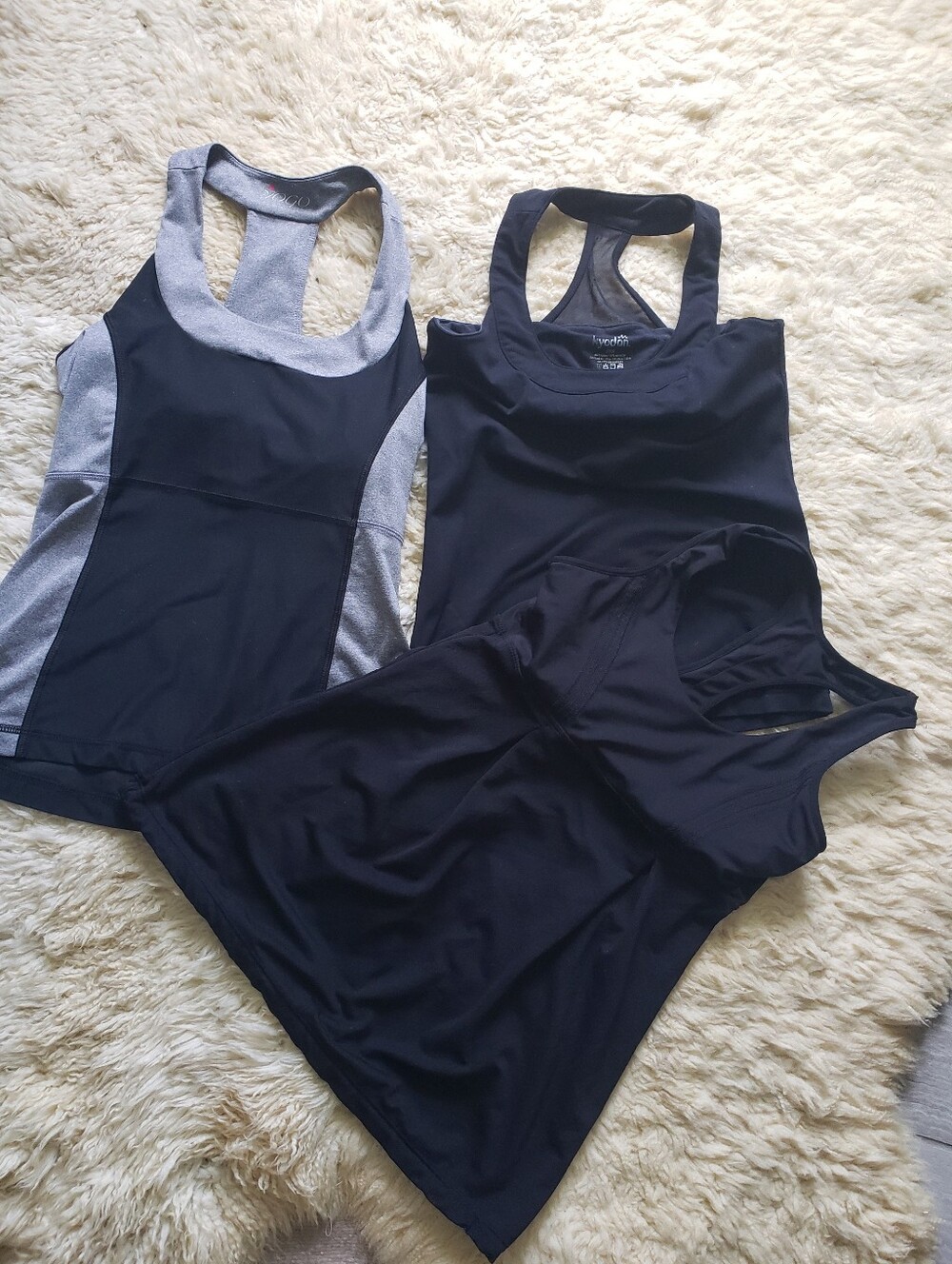 Three Athletic Racerback Tank Tops - Picture 2 of 16